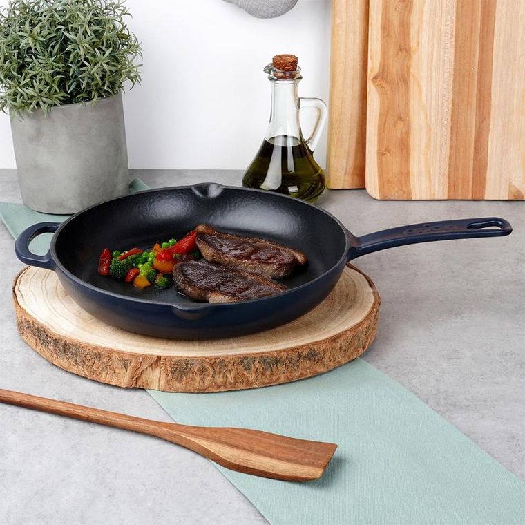 Orion, Litina, patelnia żeliwna emaliowana, 26 cm