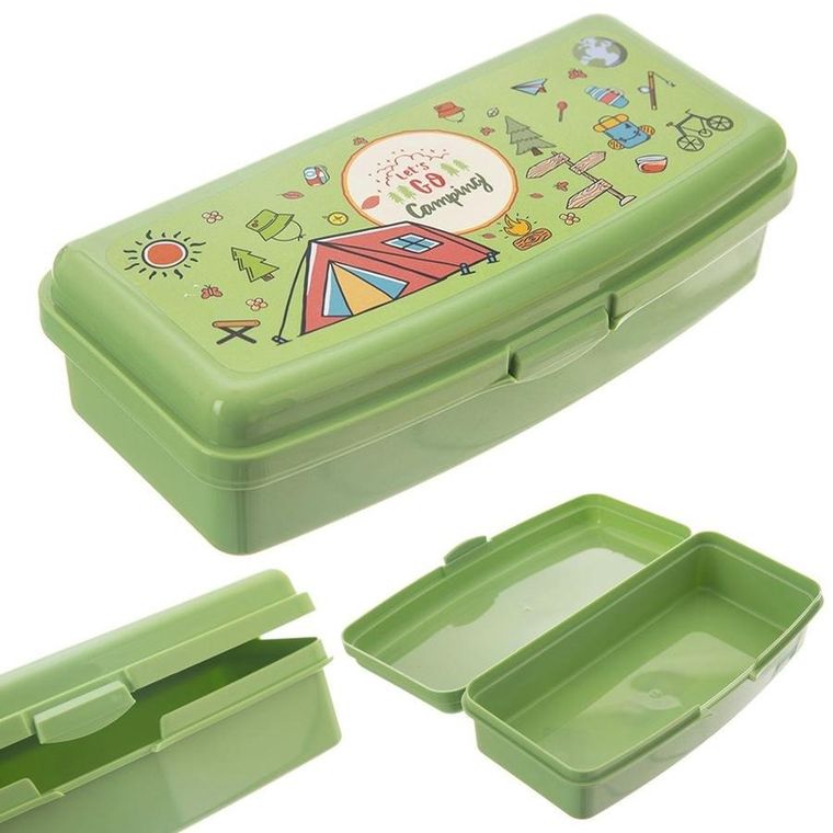 Orion, lunchbox zielony, 21-9.5-5.5 cm