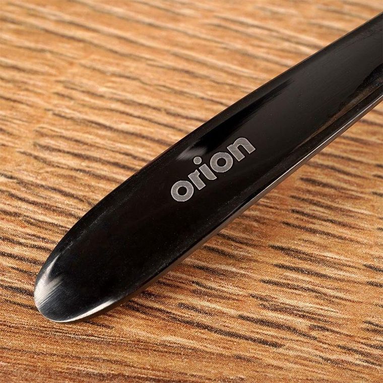 Orion, łyżeczka stalowa, czarna, 2 szt.