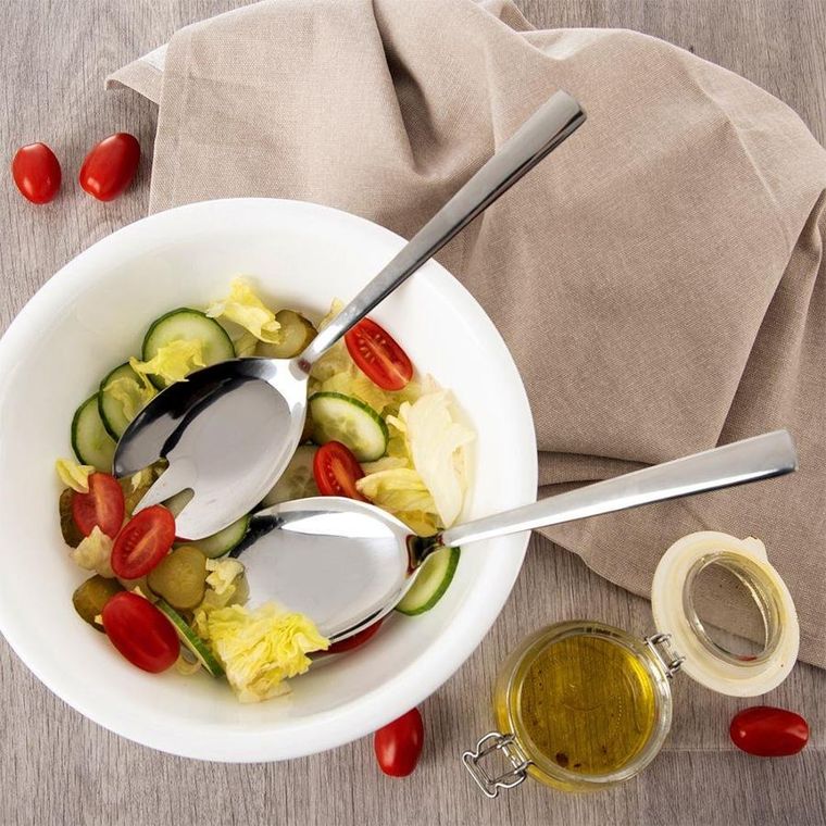 Orion, łyżka do sałaty, stalowa, 25 cm
