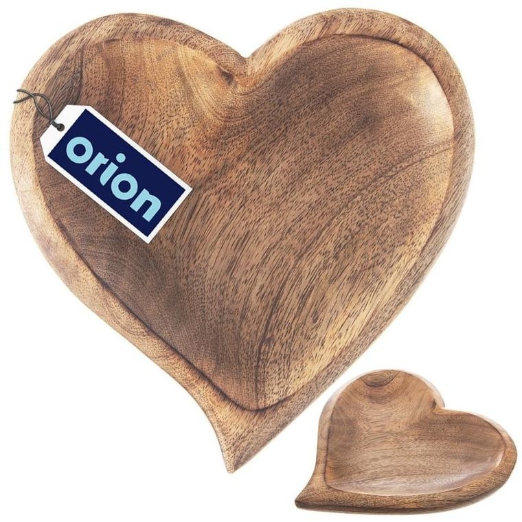 Orion, Mango, drewniany talerz na przekąski, 20-21 cm