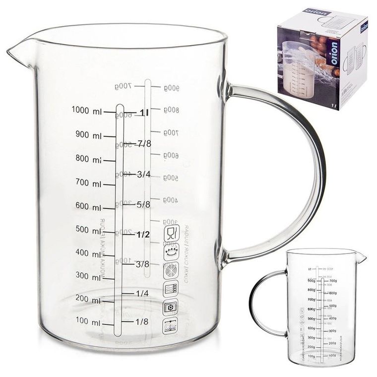 Orion, miarka kuchenna szklana, 1l