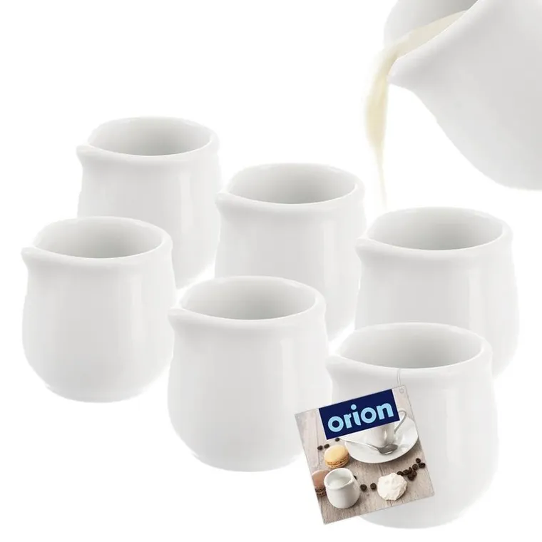 Orion, mlecznik porcelanowy, biały, Mona, 4-4 cm, 20 ml, 6 szt.