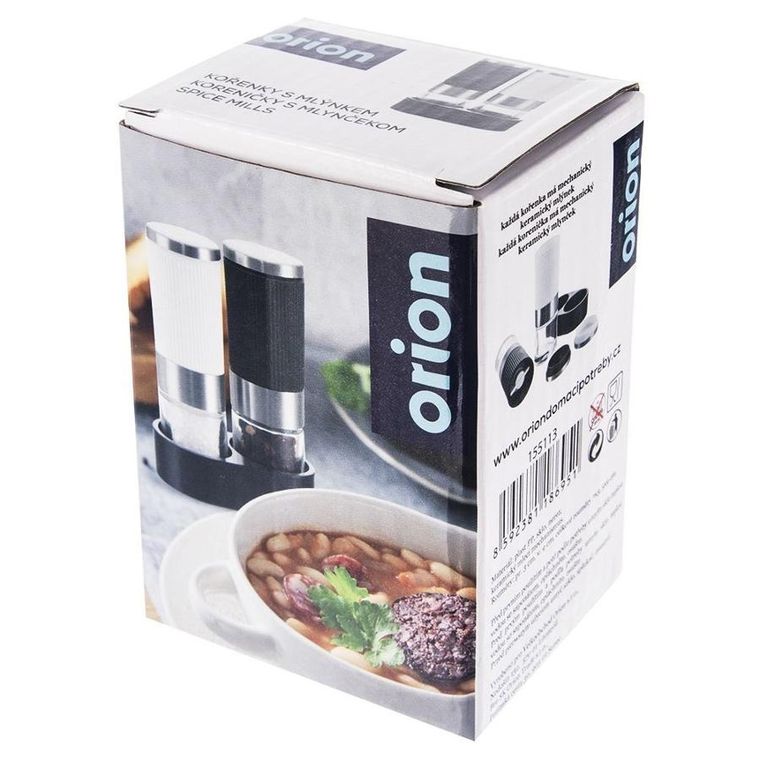 Orion, młynek do pieprzu i soli ze stojakiem, 2 szt.