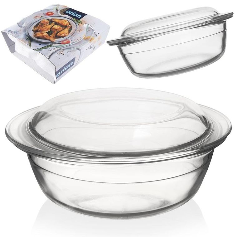 Orion, naczynie żaroodporne szklane z pokrywką, 24-20-10 cm, 1.5 l