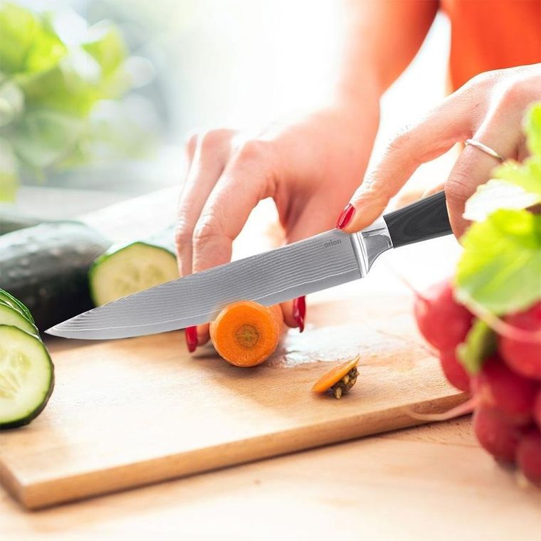 Orion, nóż kuchenny, stalowy, Damascus, 30.5 cm