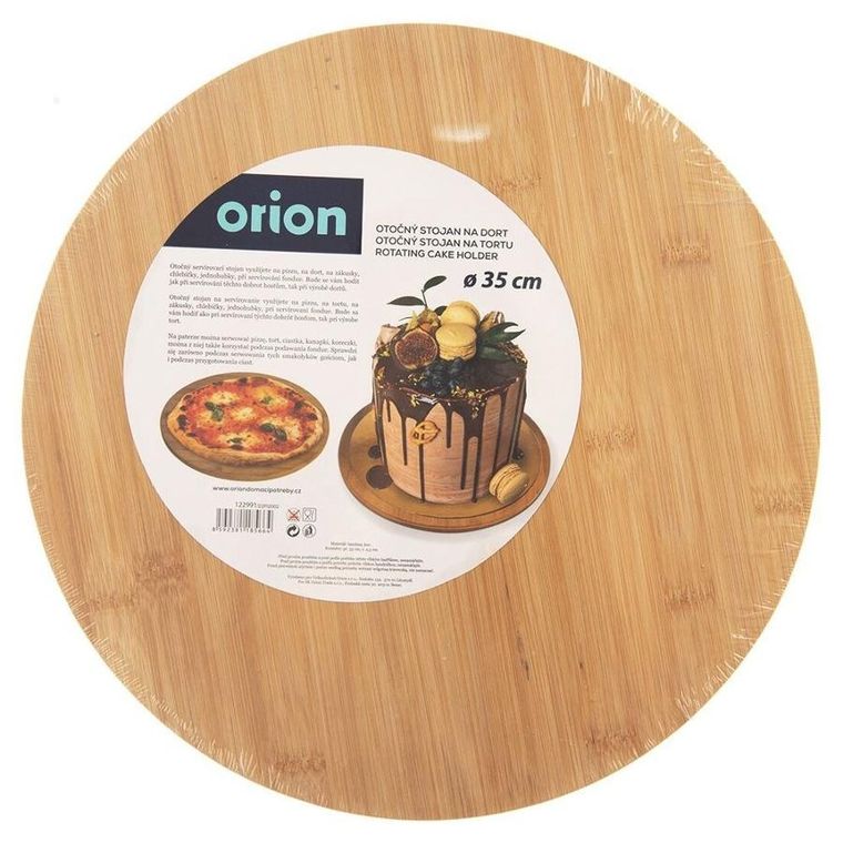 Orion, obrotowa deska do serwowania, bambusowa, 35 cm