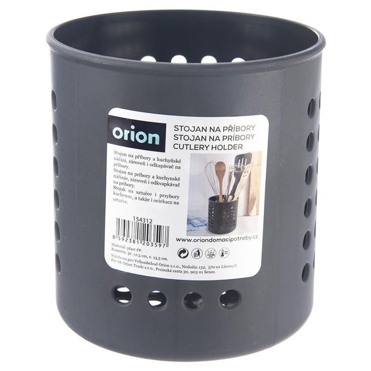 Orion, ociekacz stojak na przybory kuchenne, szary