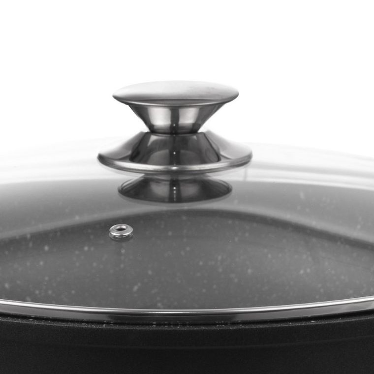 Orion, patelnia granitowa rondel, indukcja, Grande, 24 cm