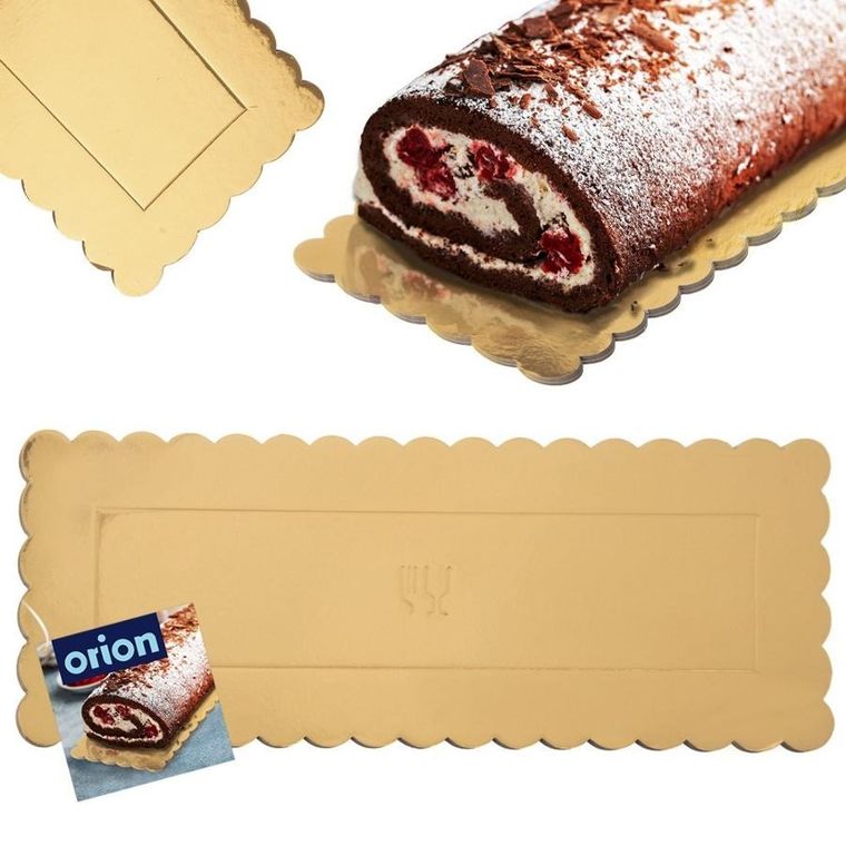 Orion, podkład pod ciasto, złoty prostokątny, 33-12 cm