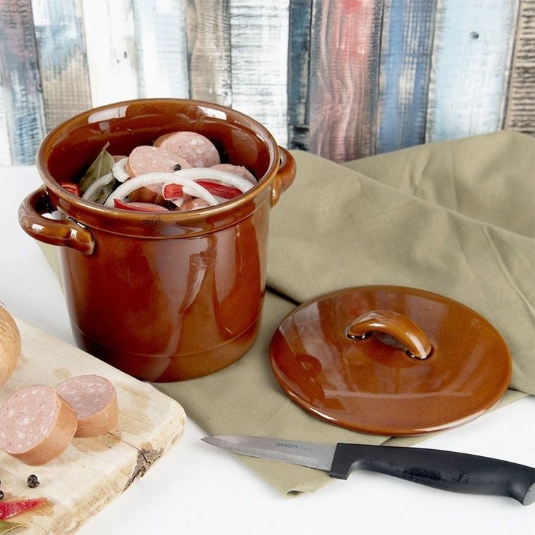 Orion, pojemnik kuchenny z pokrywką, ceramiczny, 1 l