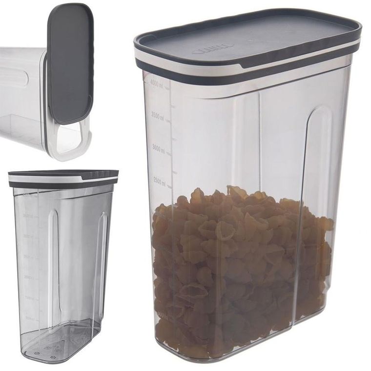Orion, pojemnik na produkty sypkie, z dozownikiem i miarką, 4 l