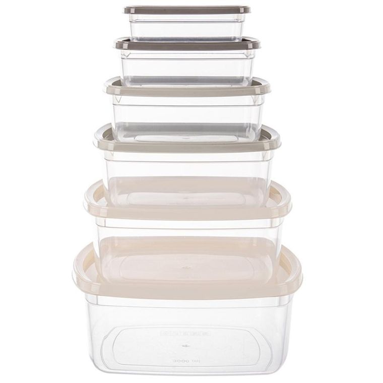 Orion, pojemniki na żywność z pokrywką, 6 szt.