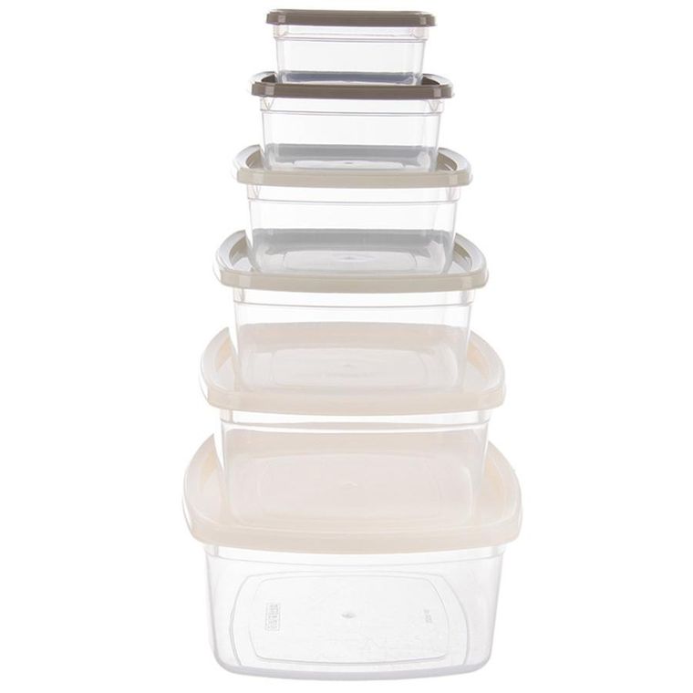 Orion, pojemniki na żywność z pokrywką, 6 szt.