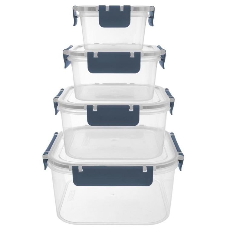 Orion, pojemniki na żywność z pokrywką i uszczelką, 4 szt.