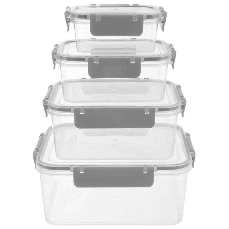 Orion, pojemniki na żywność z pokrywką i uszczelką, 4 szt.
