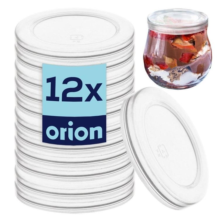 Orion, pokrywka do słoika na jogurt, 5,5 cm, 12 szt.