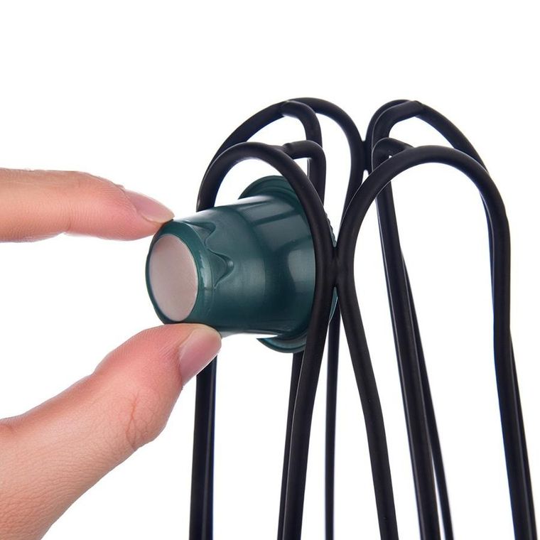 Orion, Radka, stojak na kapsułki do kawy, obrotowy metalowy, czarny, 40 cm