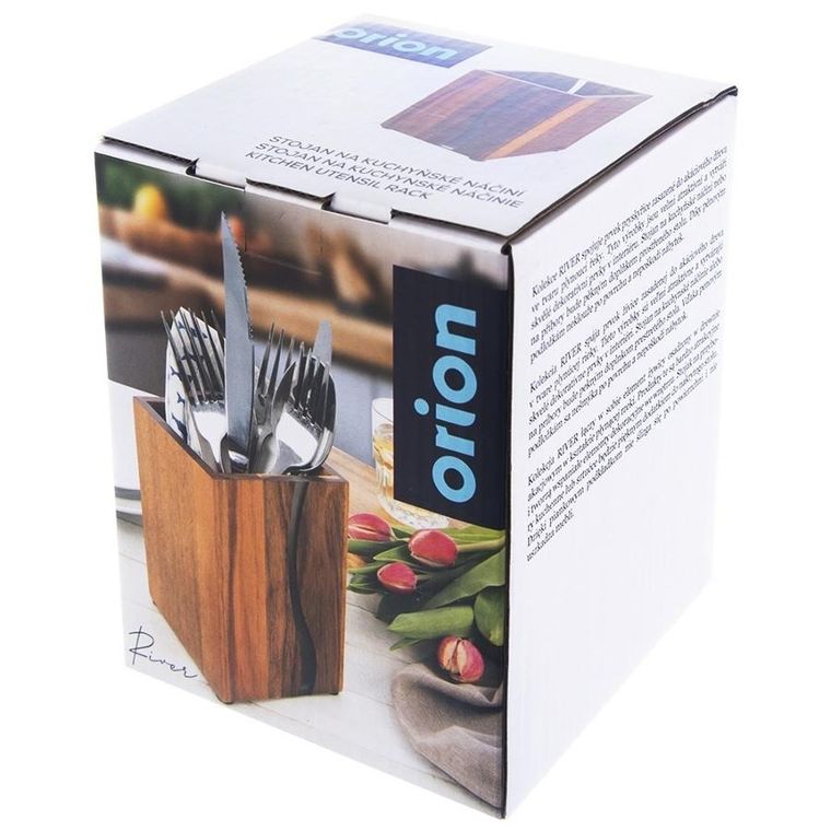 Orion, River, stojak na przybory kuchenne, drewniany