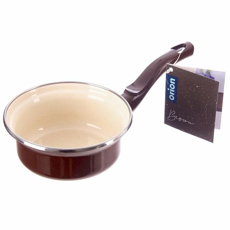 Orion, rondel emaliowany, brown, 12 cm, 350 ml