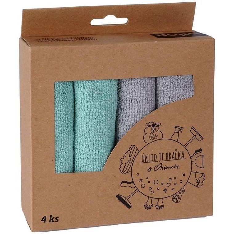 Orion, ścierki kuchenne, mikrofibra, 4 szt.