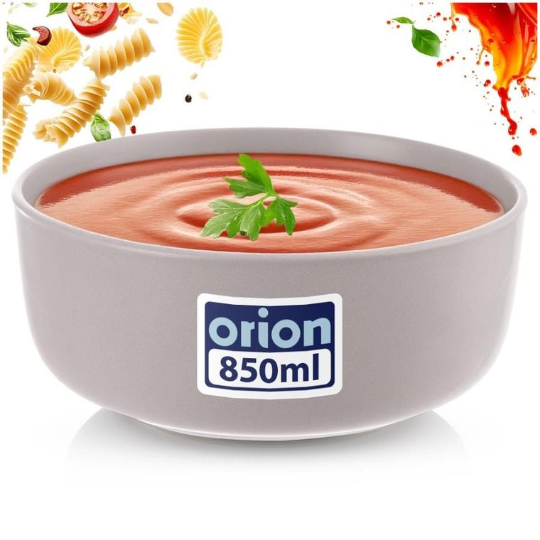 Orion, Skandi, miseczka ceramiczna, szara, 16 cm, 830 ml
