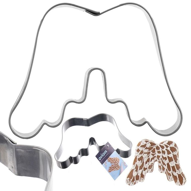 Orion, skrzydła, wykrawacz do ciastek, stalowy, 11 cm