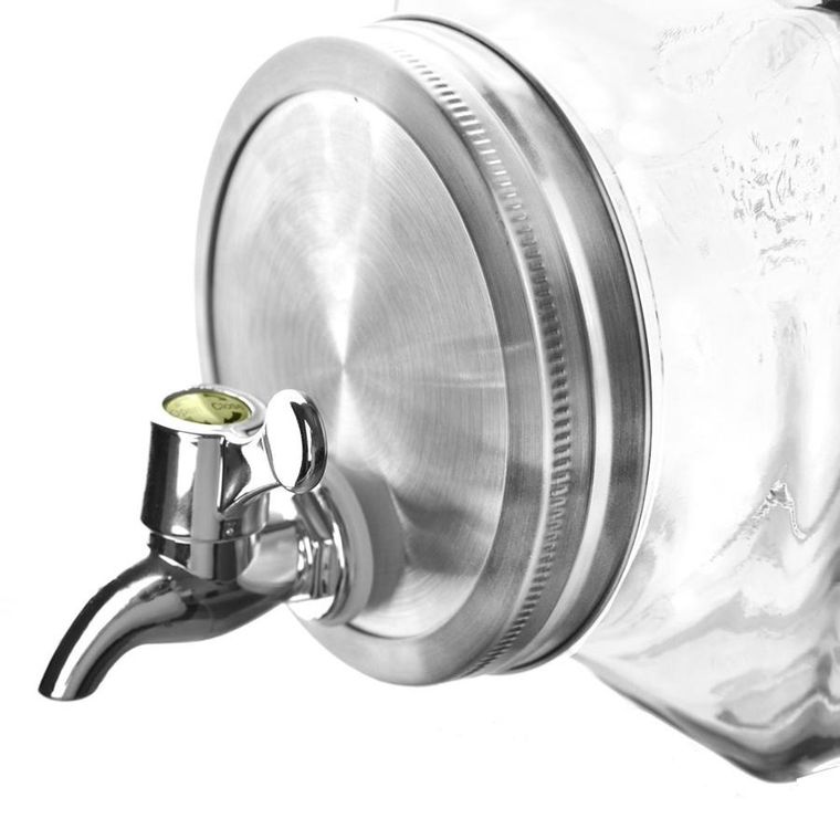 Orion, słój do napojów z kranikiem szklany do lodówki, 3.5 l