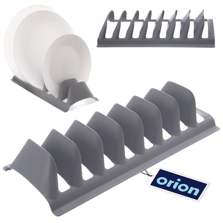 Orion, stojak na pokrywki i talerze, szary, 29.5-13.5-6 cm