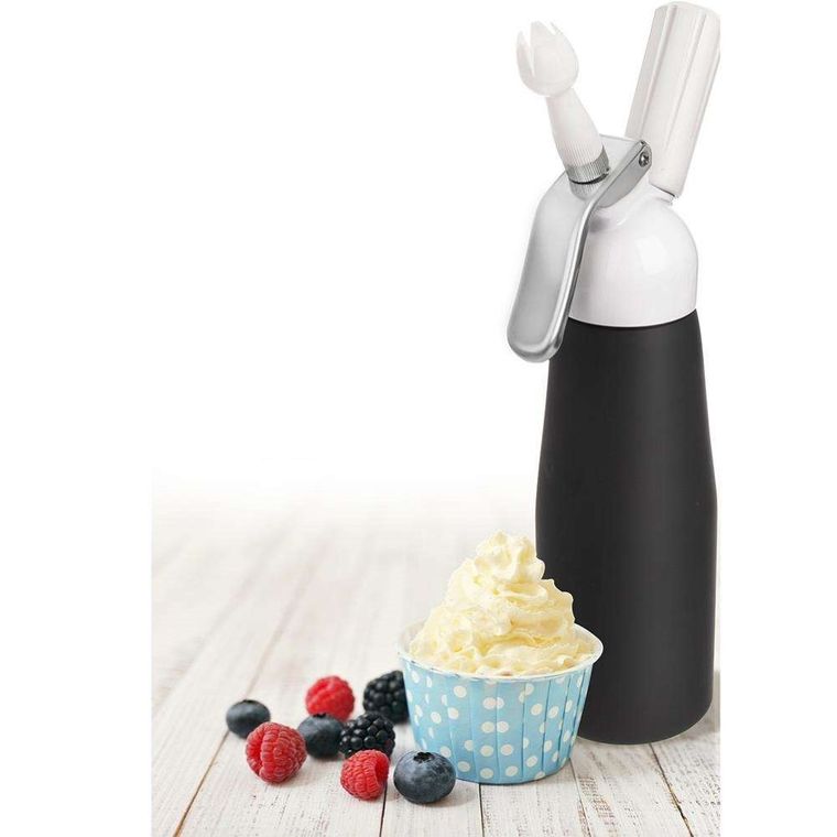 Orion, syfon do bitej śmietany, 680ml, czarny