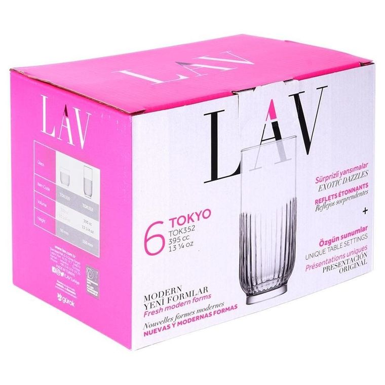 Orion, szklanki, 380 ml, 6 szt.