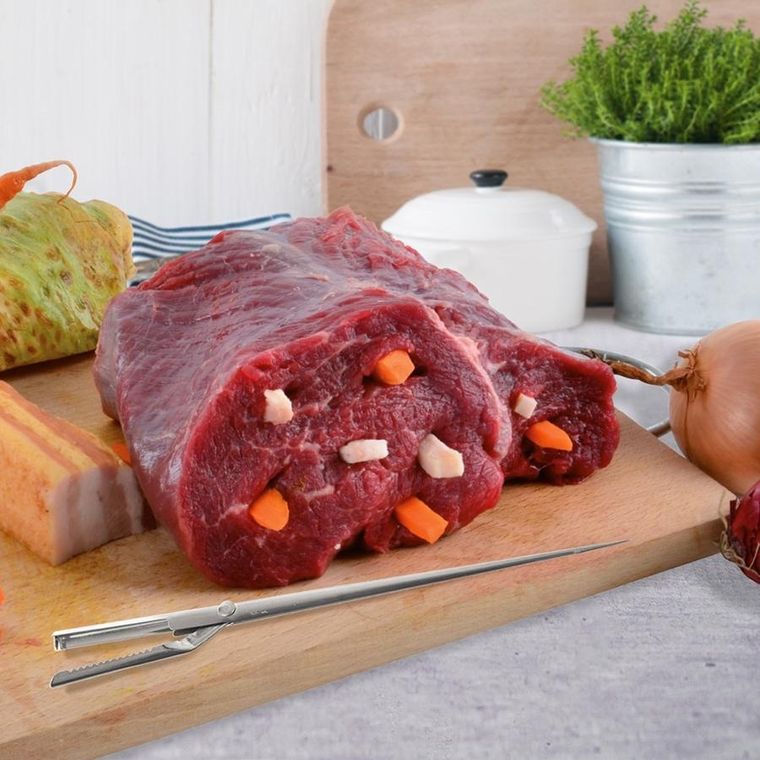 Orion, szpikulec do rolady mięsa, stalowy, 19 cm