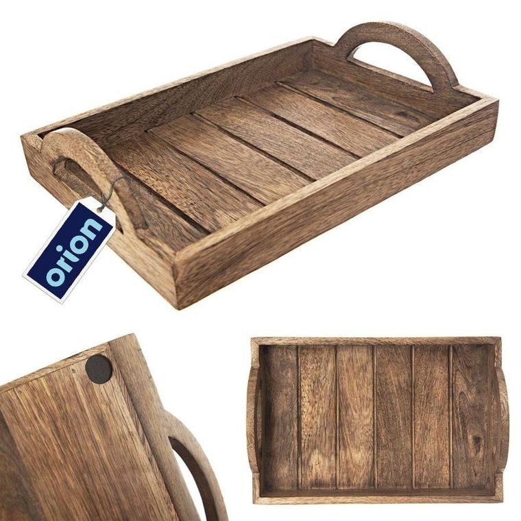 Orion, taca do serwowania drewniana, Mango, 30.5-20.5 cm