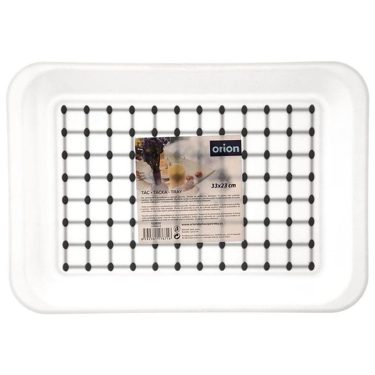 Orion, taca kuchenna do serwowania, biała, 33-23 cm