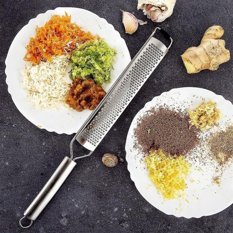 Orion, tarka kuchenna płaska z uchwytem, stalowa, drobne wiórki, 38 cm