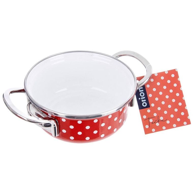 Orion, Tecka, garnek emaliowany, 14 cm, 650 ml