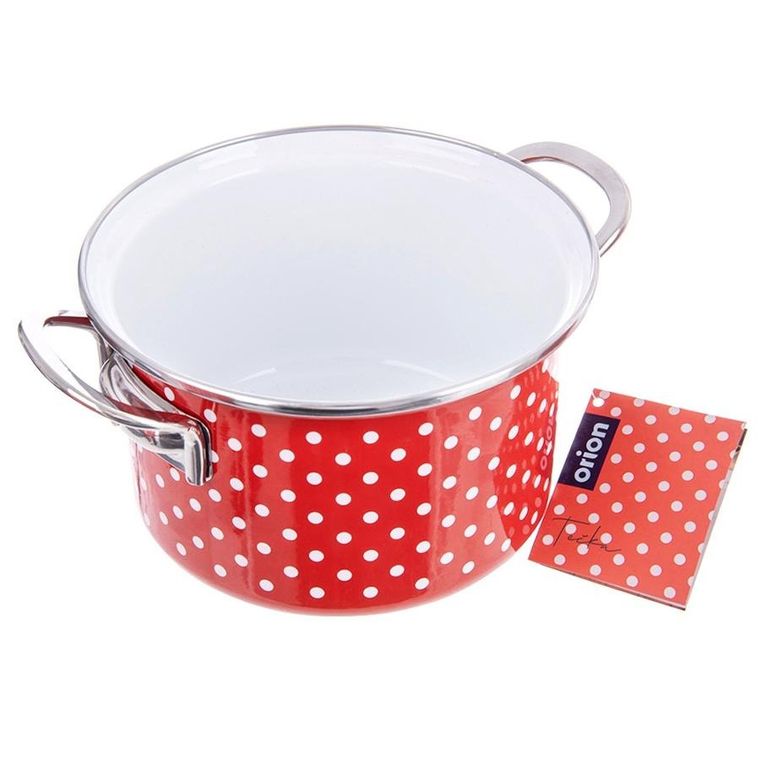 Orion, Tecka, garnek emaliowany, 18 cm, 2l