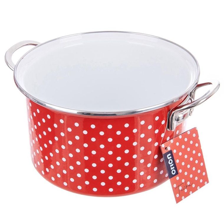 Orion, Tecka, garnek emaliowany, 22 cm, 4l