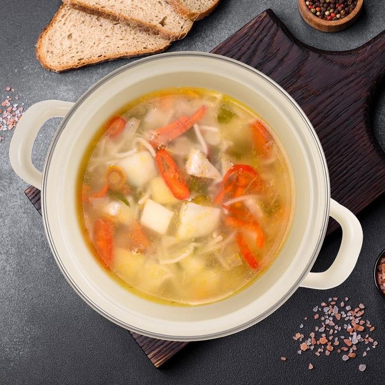 Orion, Tonca, garnek emaliowany, kremowy, 18 cm, 2 l