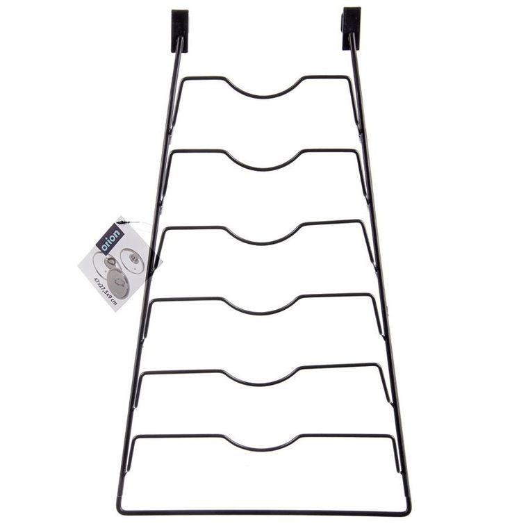 Orion, wieszak na pokrywki, metalowy, czarny, Radka