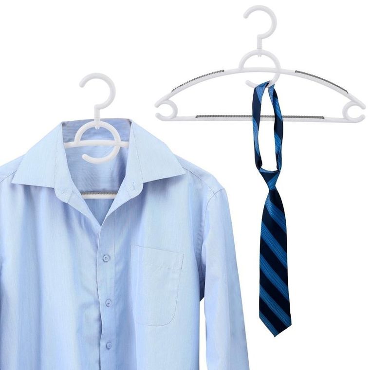 Orion, wieszaki na ubrania, obrotowe, antypoślizgowe, białe, 4 szt.