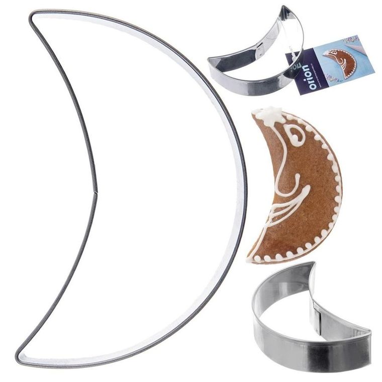 Orion, wykrawacz do ciastek, stalowy, księżyc, 6 cm