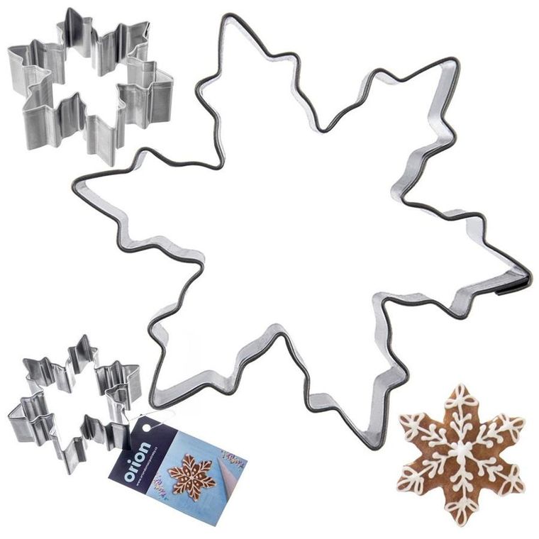 Orion, wykrawacz do ciastek, stalowy, płatek śniegu, 5.5 cm