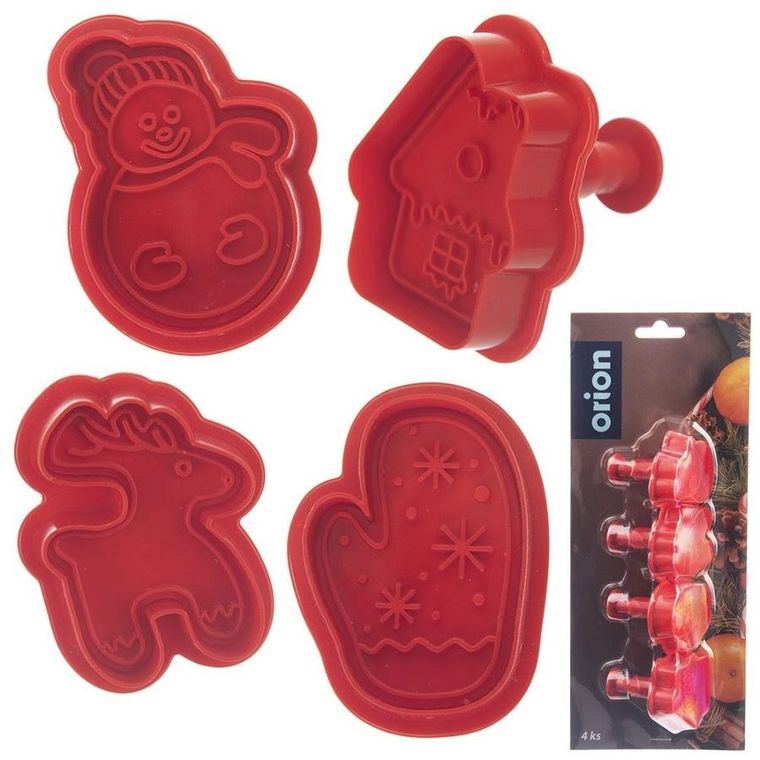 Orion, wykrawacze do ciastek, Boże Narodzenie, 4 szt.