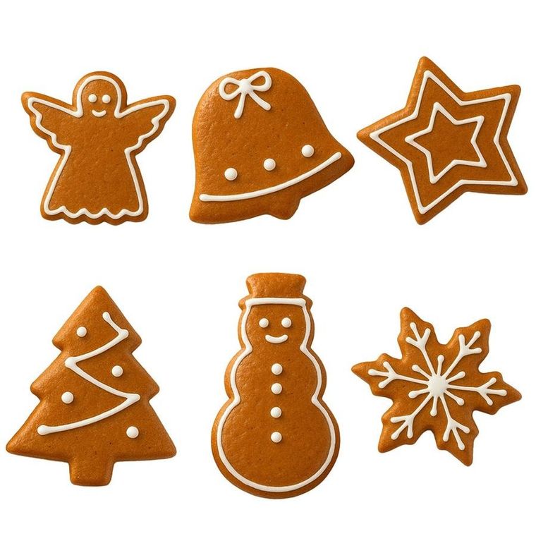 Orion, wykrawacze do ciastek, stalowe, 6 szt.