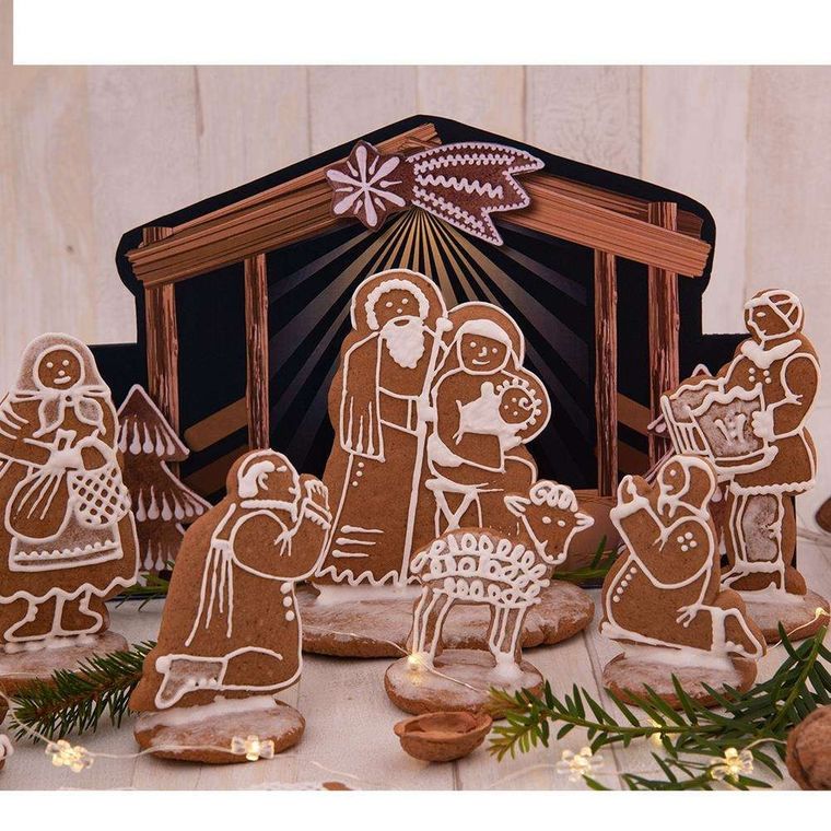 Orion, wykrawacze świąteczne, szopka, 7 szt.