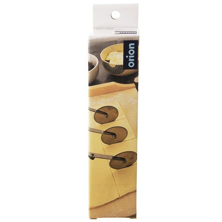 Orion, znacznik rozstawny do ciasta z 3 ostrzami, stalowy, 25 cm