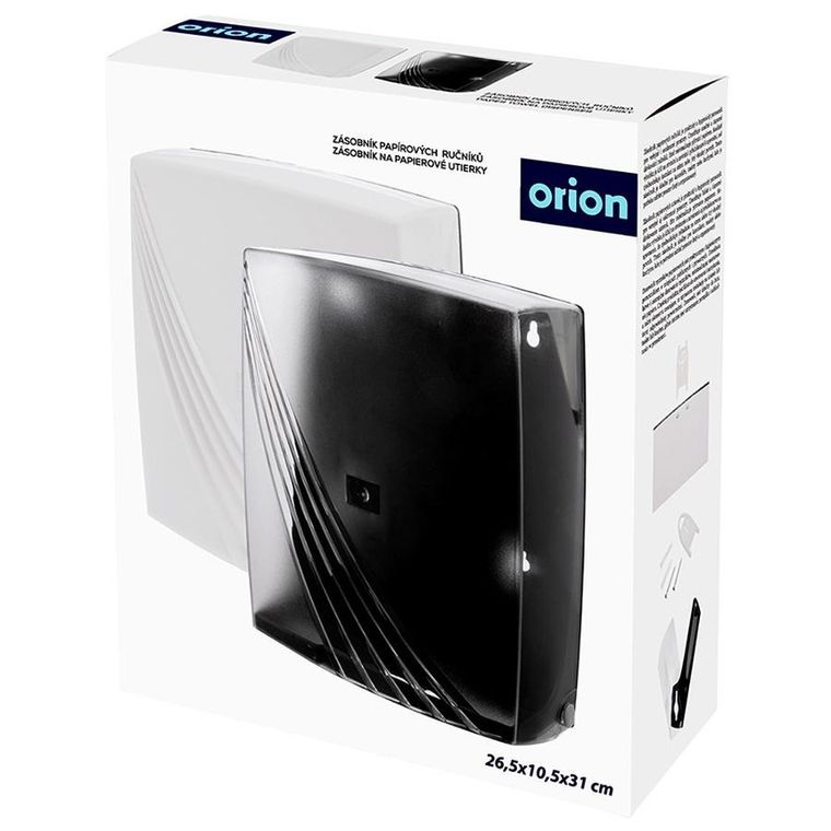 Orion, ZZ, podajnik na ręczniki papierowe, biały, 26,5-10,5-31 cm