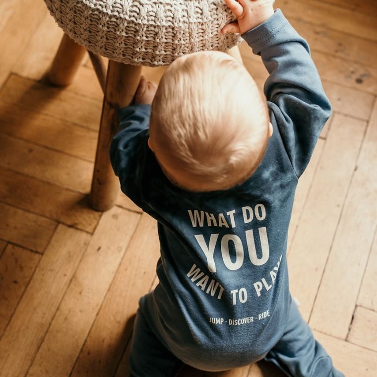 Pajac chłopięcy, niebieski, Jump, Eevi