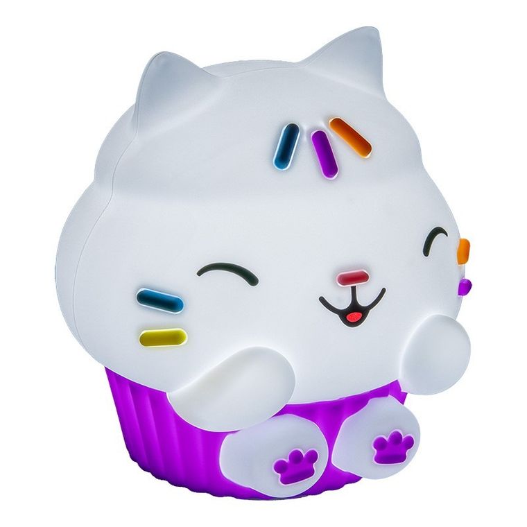 Paladone, Koci Domek Gabi, Cakey Cat SquishyGlo, lampka nocna, silikonowa, 15.3 cm